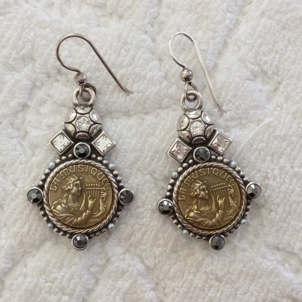 Brighton Silver tone earrings